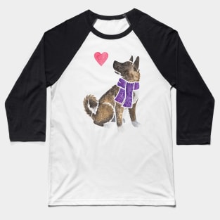 Watercolour Akita Baseball T-Shirt